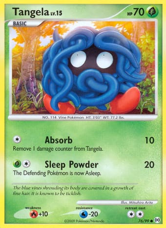 Tangela Arceus Pokemon Card