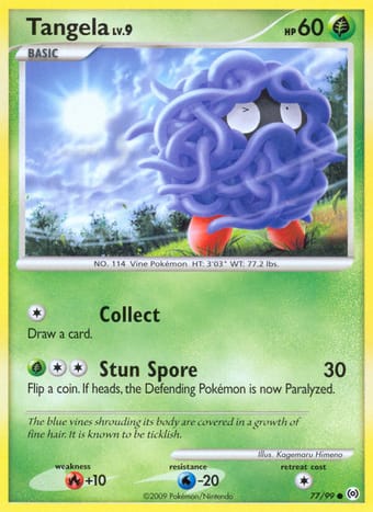 Tangela Arceus Pokemon Card