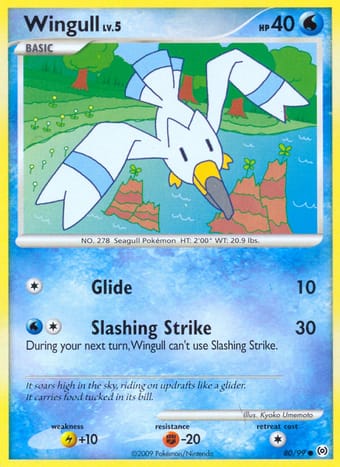 Wingull Arceus Pokemon Card