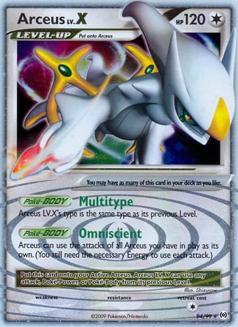 Arceus Arceus Pokemon Card