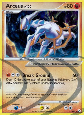 Arceus Arceus Pokemon Card
