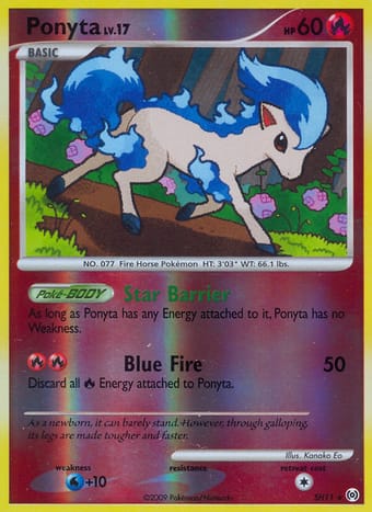Ponyta Arceus Pokemon Card