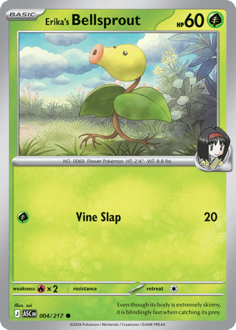 Erika's Bellsprout Ascended Heroes Pokemon Card