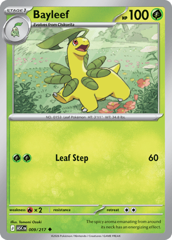 Bayleef Ascended Heroes Pokemon Card
