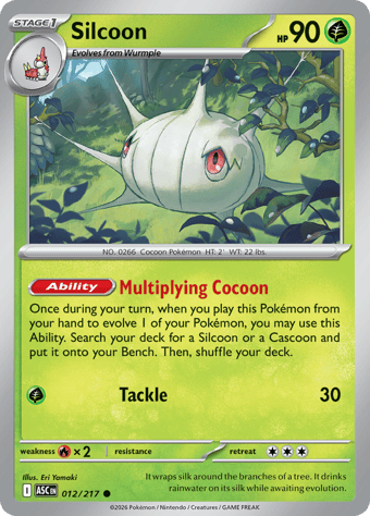 Silcoon Ascended Heroes Pokemon Card