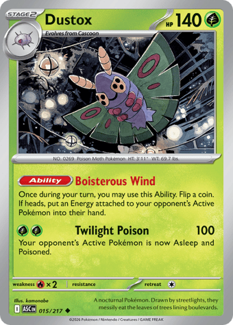 Dustox Ascended Heroes Pokemon Card