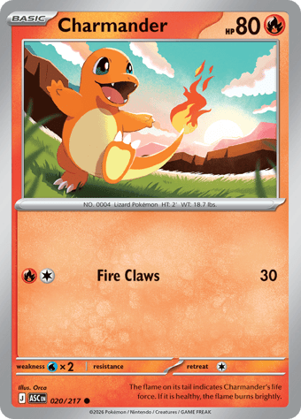 Charmander Ascended Heroes Pokemon Card