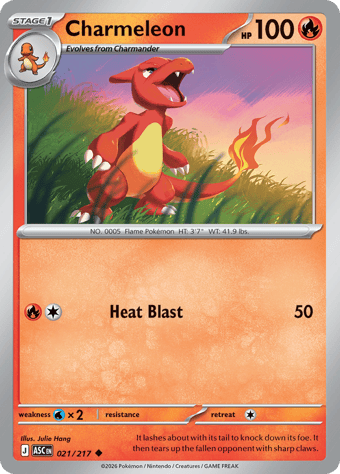 Charmeleon Ascended Heroes Pokemon Card