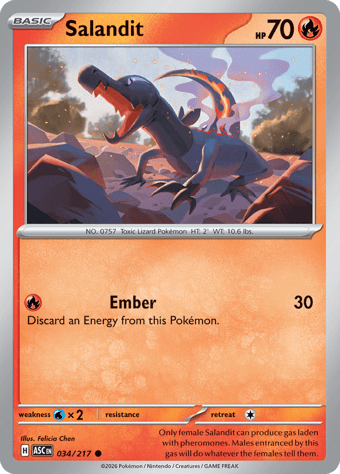Salandit Ascended Heroes Pokemon Card