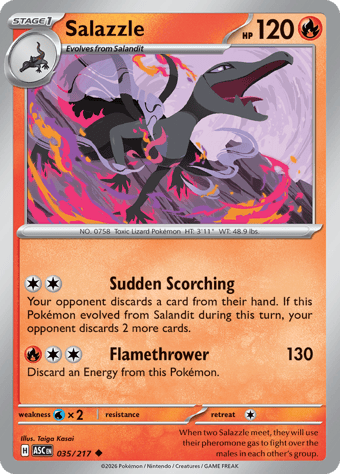 Salazzle Ascended Heroes Pokemon Card