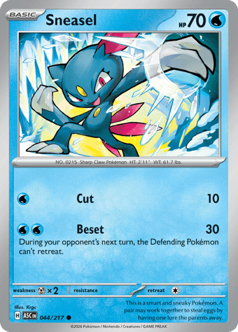 Sneasel Ascended Heroes Pokemon Card