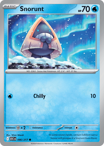 Snorunt Ascended Heroes Pokemon Card