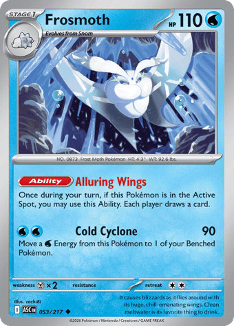 Frosmoth Ascended Heroes Pokemon Card