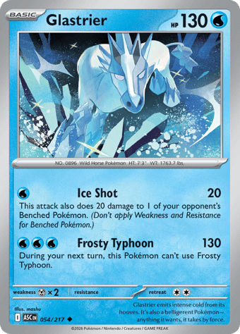 Glastrier Ascended Heroes Pokemon Card