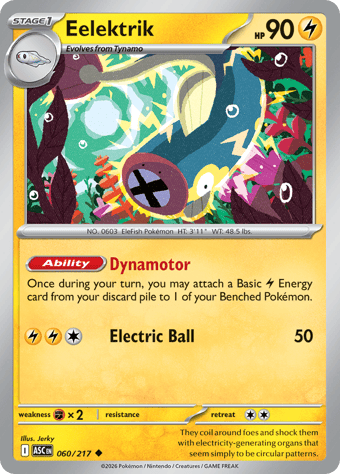 Eelektrik Ascended Heroes Pokemon Card