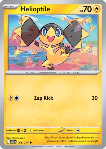 Helioptile Ascended Heroes Pokemon Card
