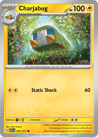 Charjabug Ascended Heroes Pokemon Card