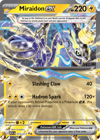 Miraidon EX Ascended Heroes Pokemon Card