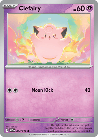 Clefairy Ascended Heroes Pokemon Card