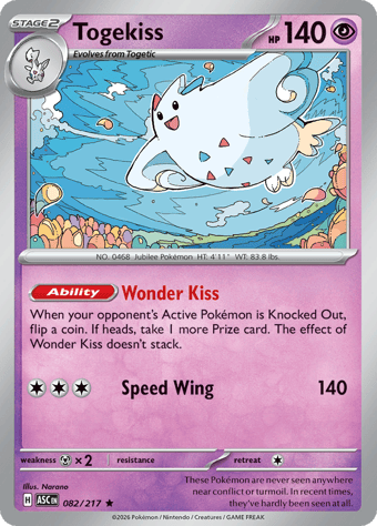 Togekiss Ascended Heroes Pokemon Card