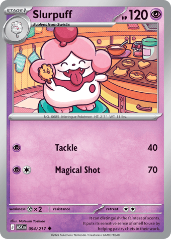 Slurpuff Ascended Heroes Pokemon Card