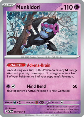 Munkidori Ascended Heroes Pokemon Card
