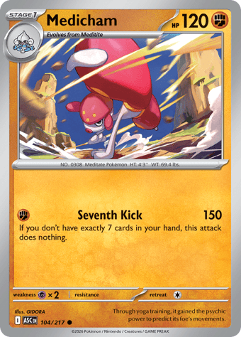 Medicham Ascended Heroes Pokemon Card