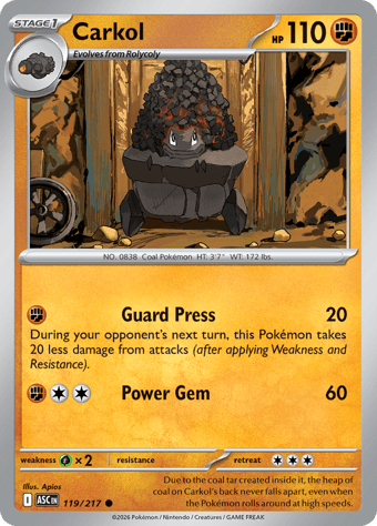 Carkol Ascended Heroes Pokemon Card