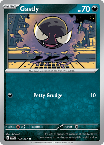Gastly Ascended Heroes Pokemon Card