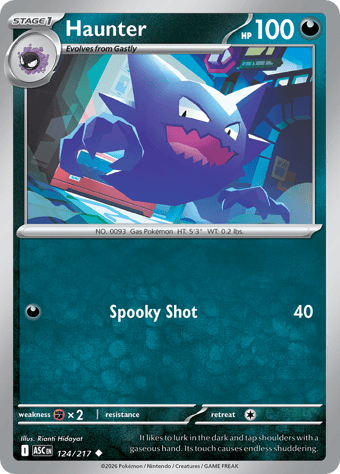 Haunter Ascended Heroes Pokemon Card