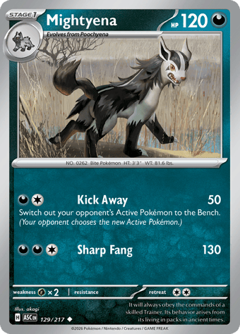 Mightyena Ascended Heroes Pokemon Card