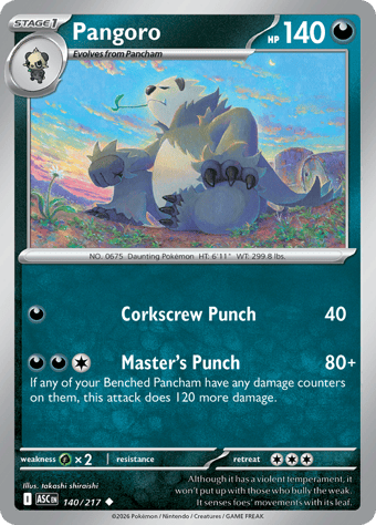 Pangoro Ascended Heroes Pokemon Card