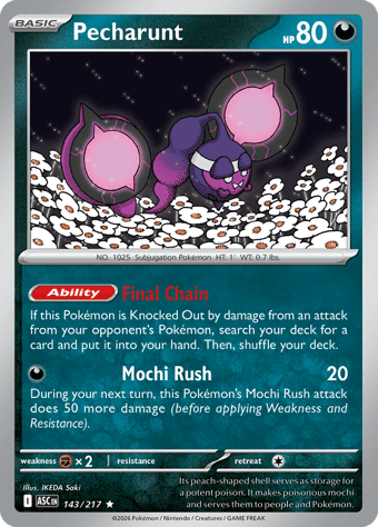 Pecharunt Ascended Heroes Pokemon Card