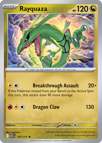 Rayquaza Ascended Heroes Pokemon Card