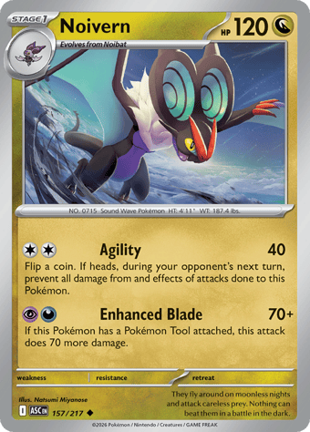 Noivern Ascended Heroes Pokemon Card