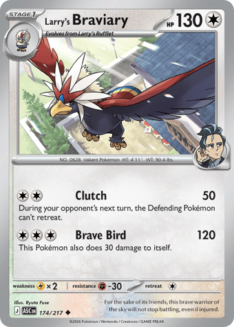 Larry's Braviary Ascended Heroes Pokemon Card