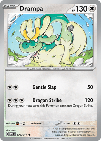 Drampa Ascended Heroes Pokemon Card