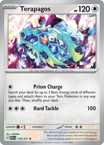 Terapagos Ascended Heroes Pokemon Card