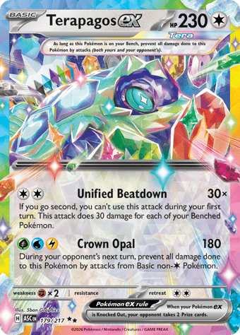 Terapagos EX Ascended Heroes Pokemon Card