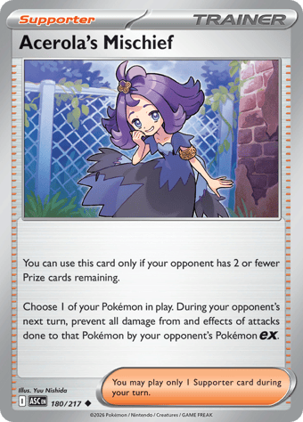 Acerola's Mischief Ascended Heroes Pokemon Card