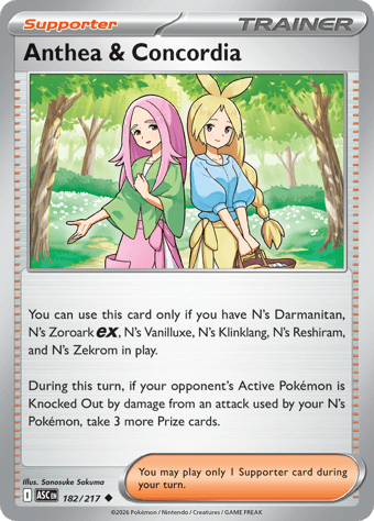 Anthea & Concordia Ascended Heroes Pokemon Card