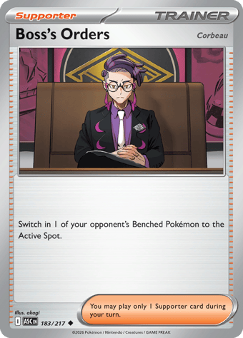 Boss's Orders Ascended Heroes Pokemon Card