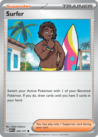 Surfer Ascended Heroes Pokemon Card