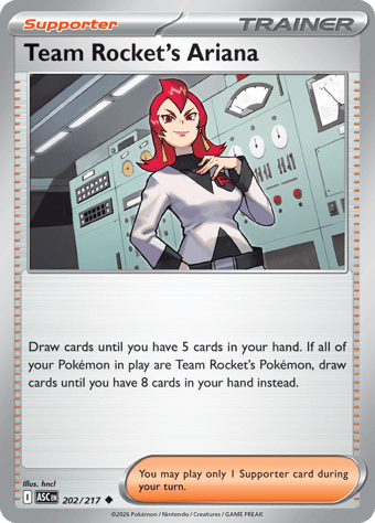 Team Rocket's Ariana Ascended Heroes Pokemon Card