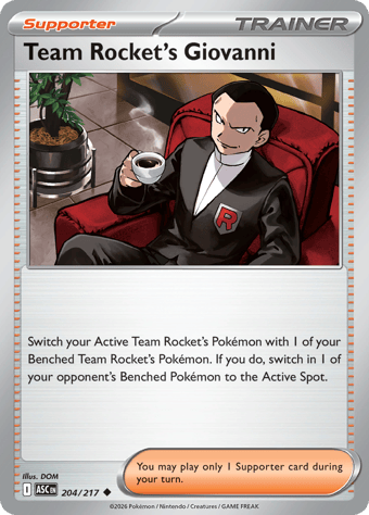 Team Rocket's Giovanni Ascended Heroes Pokemon Card