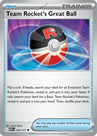 Team Rocket's Great Ball Ascended Heroes Pokemon Card
