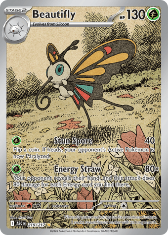 Beautifly Ascended Heroes Pokemon Card