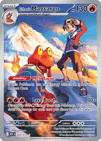 Ethan's Magcargo Ascended Heroes Pokemon Card