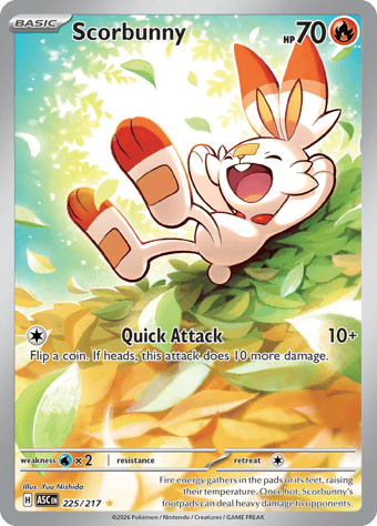 Scorbunny Ascended Heroes Pokemon Card