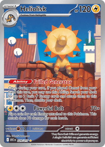 Heliolisk Ascended Heroes Pokemon Card